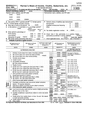 Schedule K-1 Form 1065