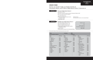 High-Interest Science 2 Order Form