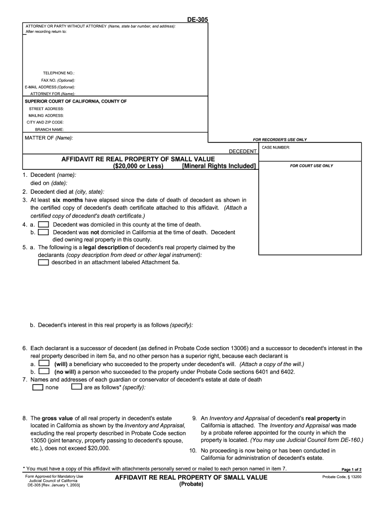 Printable Probate Form 13100 Martin Printable Calendars