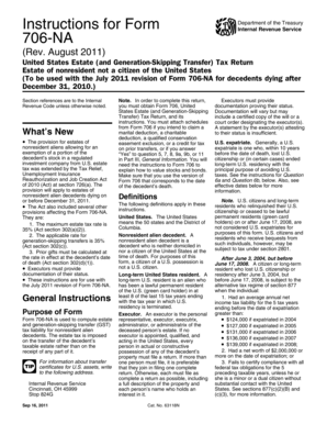 Form 706-NA Instructions