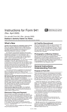Form 941 Instructions