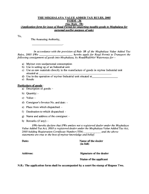 form 36 meghalaya