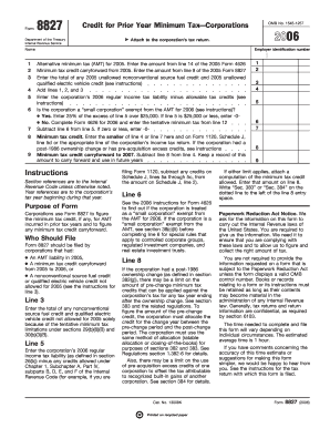 IRS Form 8827 2006
