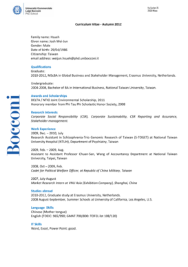 Curriculum Vitae Template