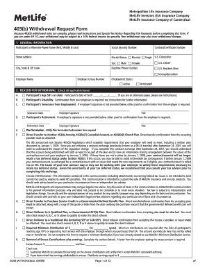 metlife 403b withdrawal form fill online printable fillable metlife 403b withdrawal request form