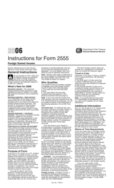 Instructions for Form 2555