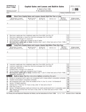 Schedule D Form 1120S