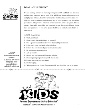 radKIDS Wellness Information Form