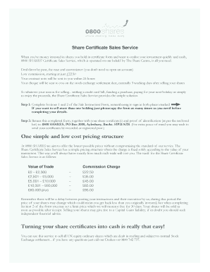 Shares certificate template fillable form