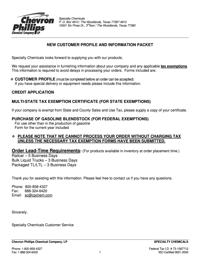 Specialty Chemicals - Chevron Phillips Chemical Company Preview on Page 1