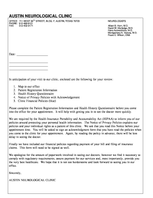 Patient Registration and Health History Questionnaire