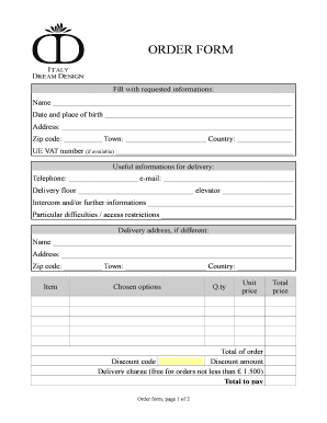 Order Form