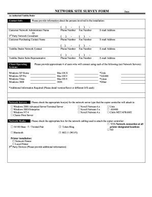 site survey template