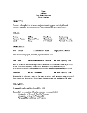 Sample Resume (pdf) - Employment Solutions