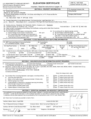 2013 elevation certificate fillable microsoft word form