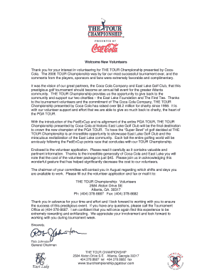 2007 Volunteer Application