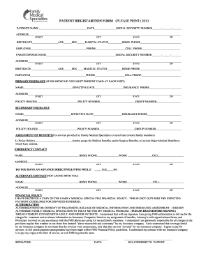 Patient Registration Form