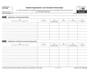 Schedule R Form 990