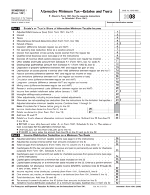 Schedule I Form 1041