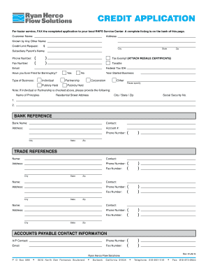 Credit Application Form
