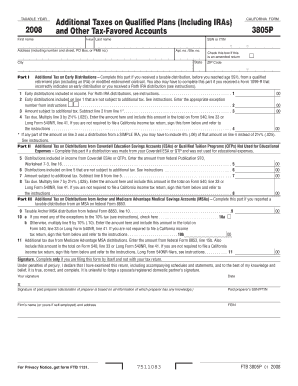 California Form 3805P