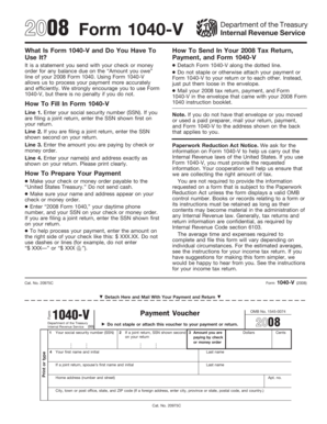 2008 Form 1040-V