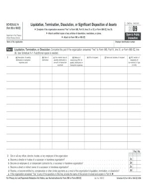Schedule N Liquidation Form 990
