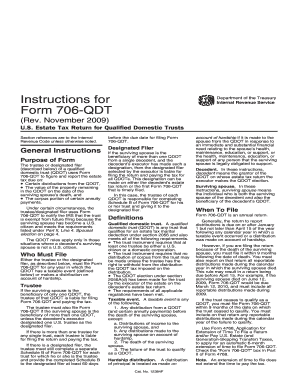 Form 706-QDT Instructions