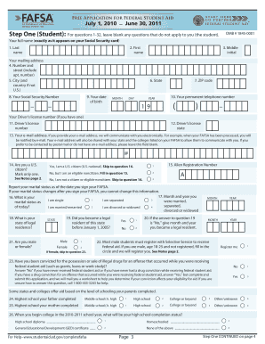 Free Application for Federal Student Aid