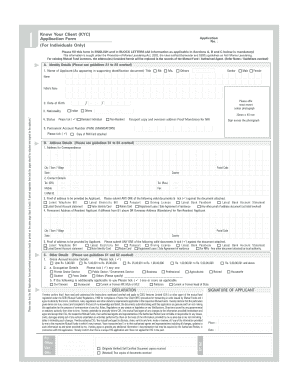 KYC Application Form