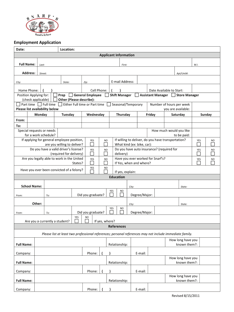 snarfs jobs Preview on Page 1