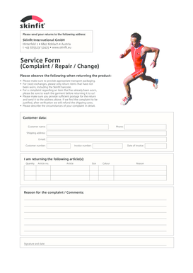 Service Form