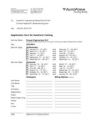 Autoform training