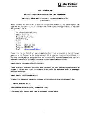 sample kiid document APPLICATION FORM Online VALUE valuepartners Fillable