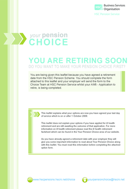 HSC Pension Choice Form