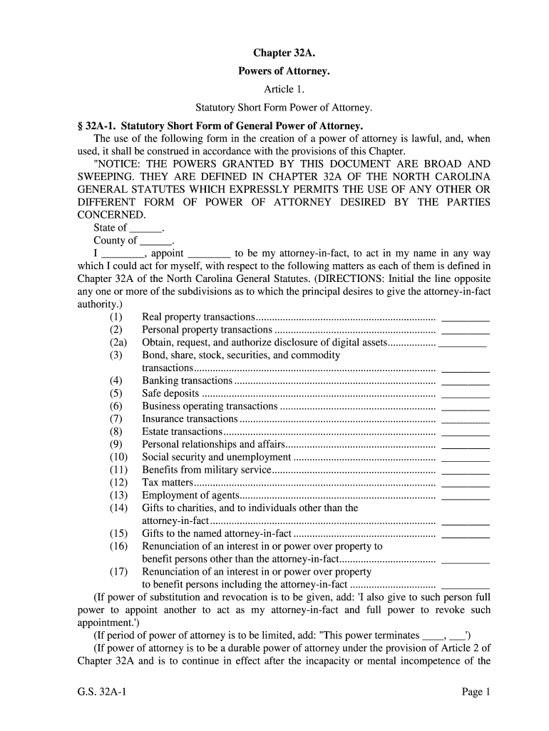 Power Of Attorney Form Nc Printable Seven Unexpected Ways Power Of
