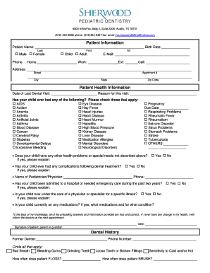 Patient Information Form