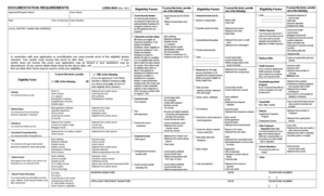 LDSS-2642 Eligibility Factor Form