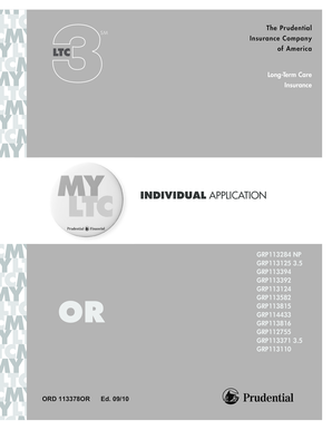 Prudential Long-Term Care Insurance Application