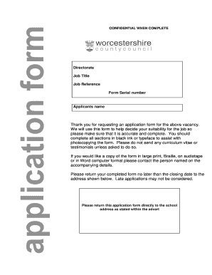 Job Application Form