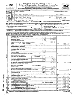 Form 990 1999