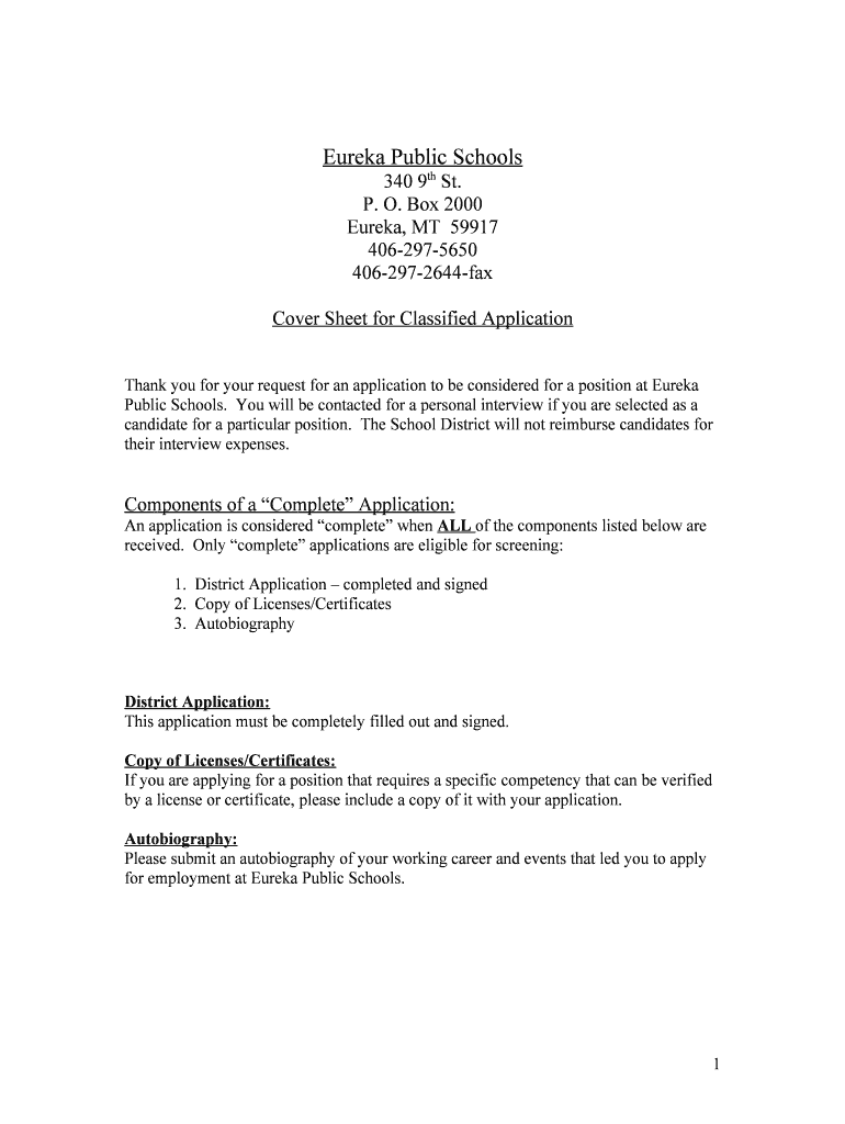 CLASSIFIED APPLICATION - lchigh Preview on Page 1