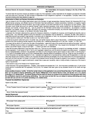 California Life Insurance Application