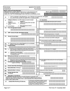 FCC Form 471 Discount Funding Request