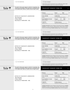 Transcript Request Form