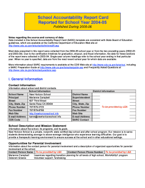 School Accountability Report Card Reported for School ... - Sonic.net - sonic