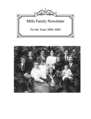 Mills Family Newsletter 2005 - Mills Family Reunion Website