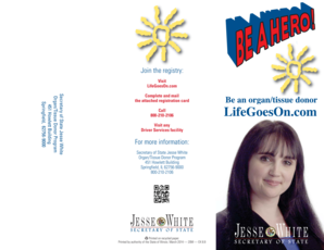 Illinois Organ/Tissue Donor Registry Form