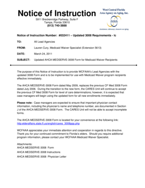 AHCA MEDSERVE-3008 Form