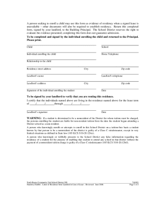 Sample Letter Of Residency Verification from www.pdffiller.com